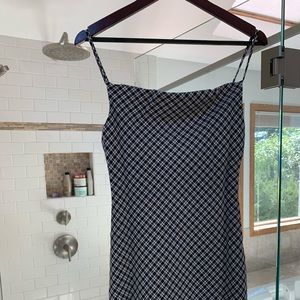 BNWT black& white slip mini dress